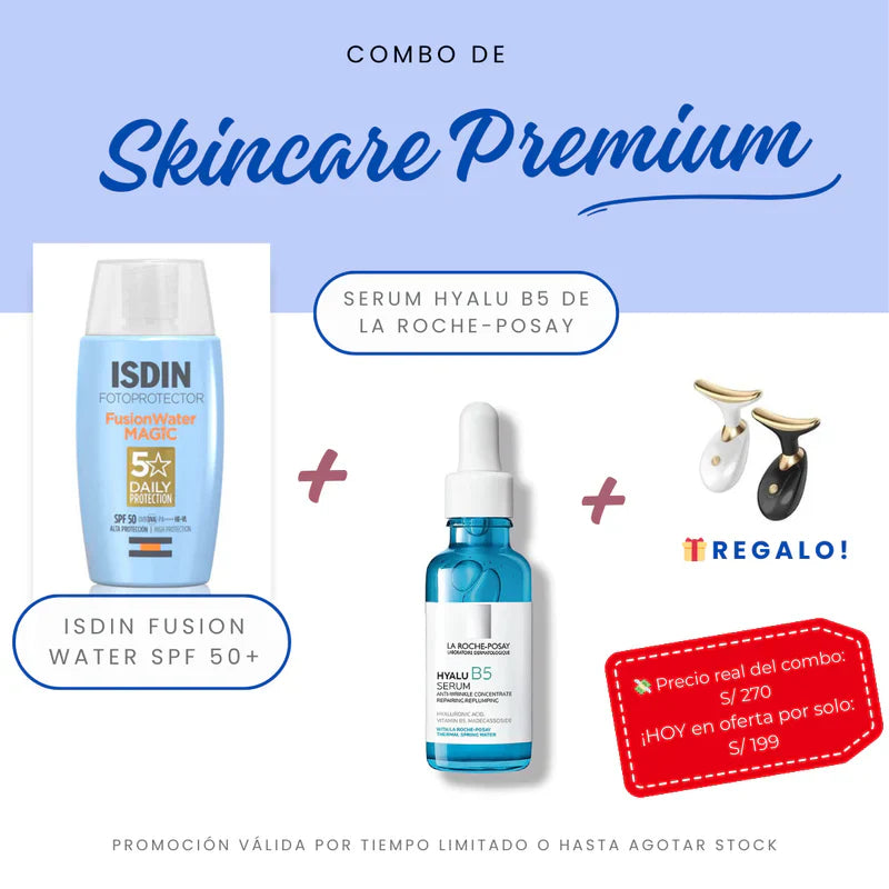 COMBO SKINCARE BLOQUEADOR ISDIN SERUM B5 LA ROCHE- POSAY