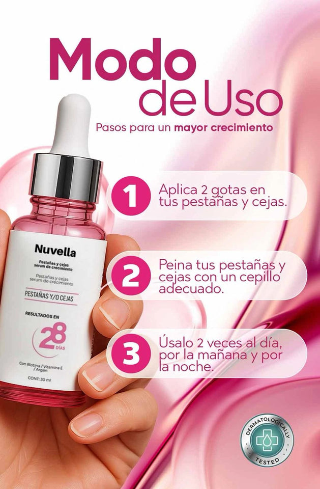 NUVELLA || CRECIMIENTO DE CEJAS Y PESTAÑAS